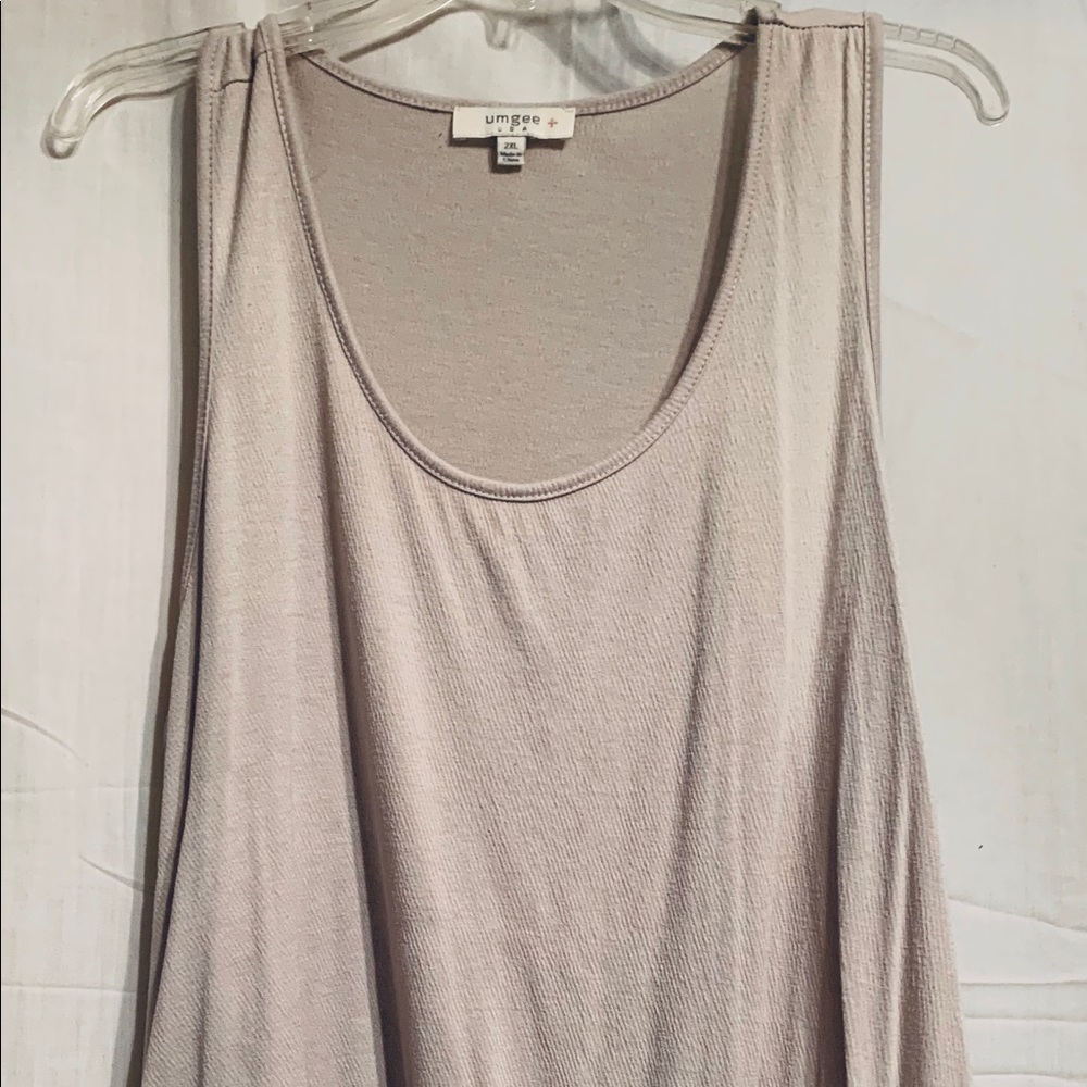 Light Tan Lace Trimmed Shirt Extender